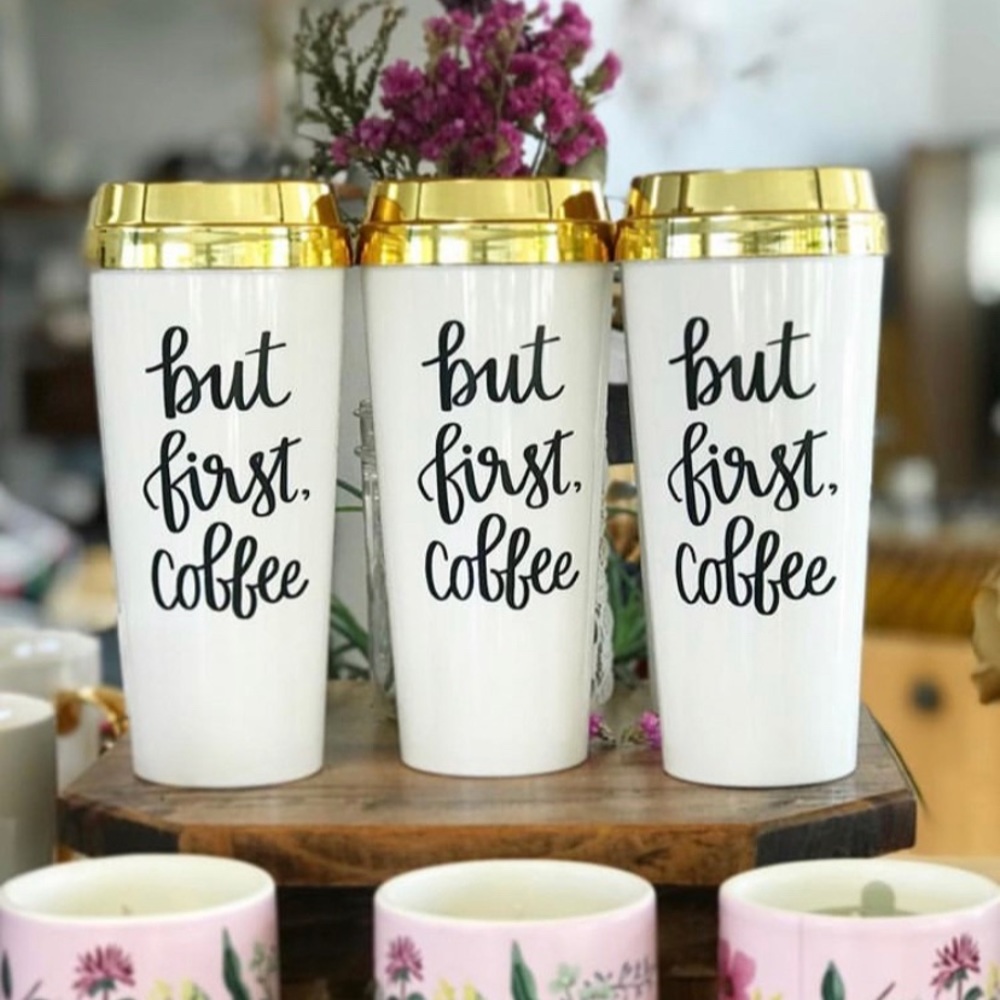 But First Coffee Travel Mug